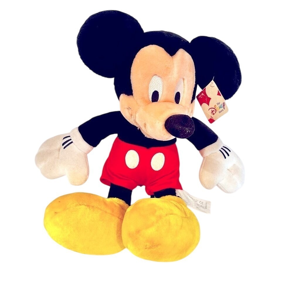 Playskool The Disney Store Vintage Mickey Mouse Plush Doll Stuffed Animal 15"